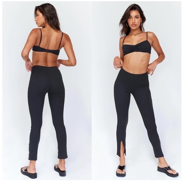 PRINCESS POLLY Willows Pants Black - Picture 1 of 3